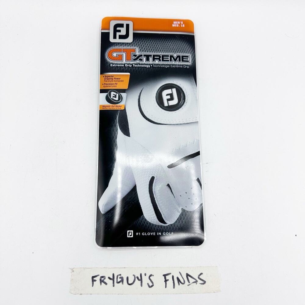 New Men's Footjoy GT Xtreme Golf Glove White Size Medium - Large LEFT Hand